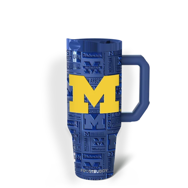 Thicc Buddy 40oz - Michigan Wolverines, Legacy — thicc40-michigan3dnavy-one