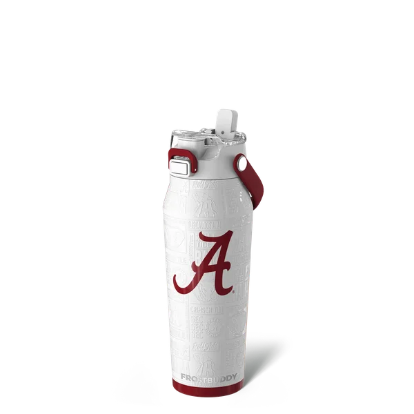 Bottle Buddy 24oz, Alabama Crimson Tide, Legacy — bottle24-alabama3dwhite