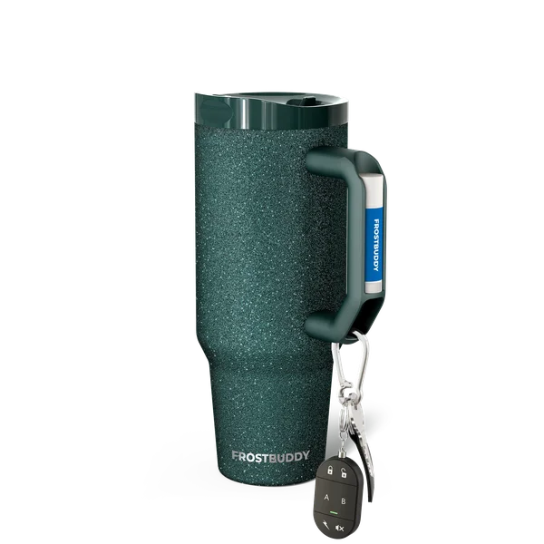 Thicc Buddy 40oz, Forest Green Glitz