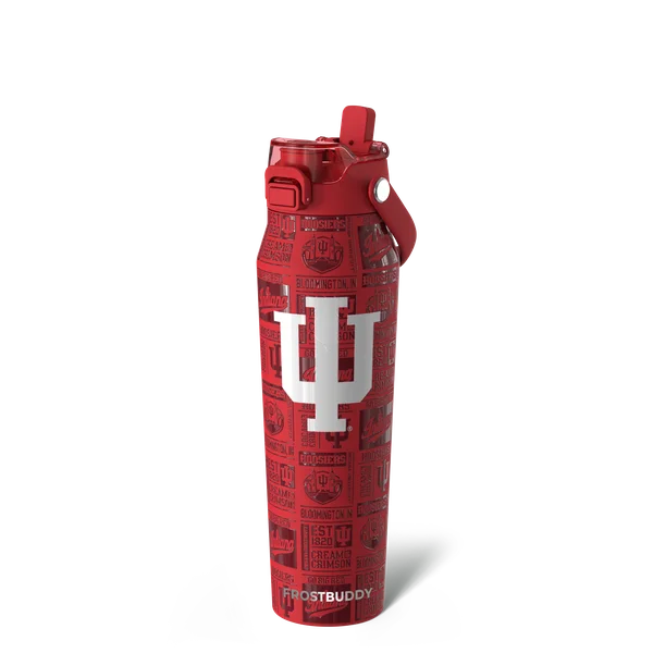 Bottle Buddy 32oz, Indiana Hoosiers, Legacy — bottle32-indiana3dcrimson