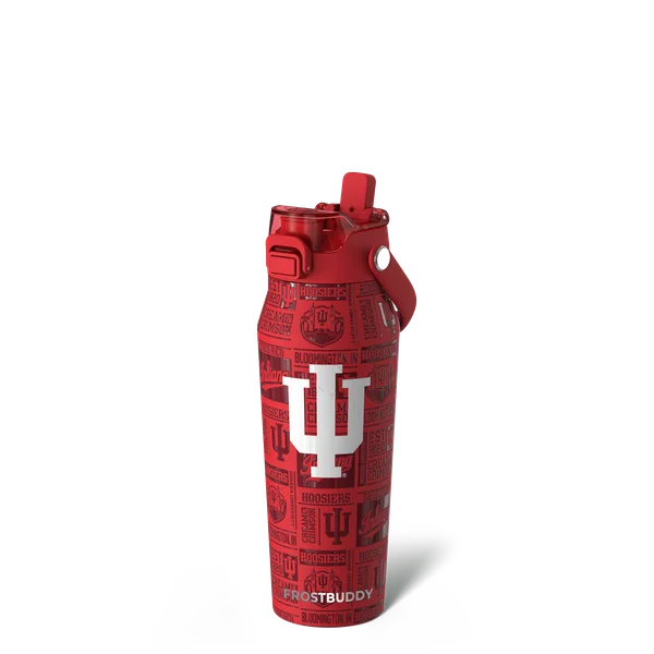 Bottle Buddy 24oz - Indiana Hoosiers, Legacy — bottle24-indiana3dcrimson