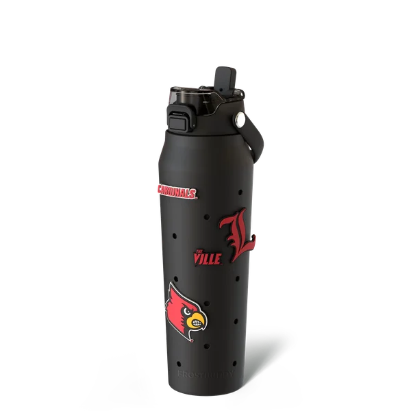 Bottle Buddy 32oz - Louisville Cardinals, Skin + Budz Bundle