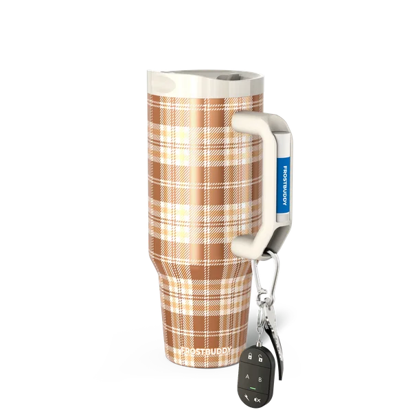 Thicc Buddy 40oz, Pumpkin Patch Plaid