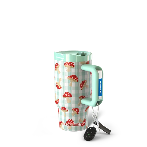 Mug Buddy 16oz - Gingham Mushroom